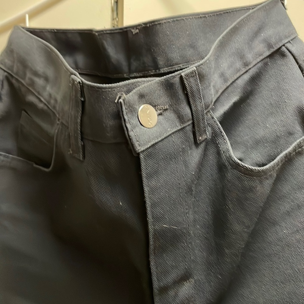 Gray trousers
